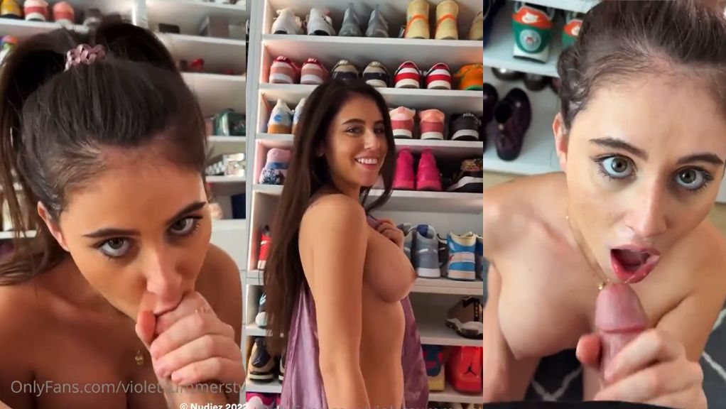 Violet Summers Sloppy Blowjob And Cum On Face