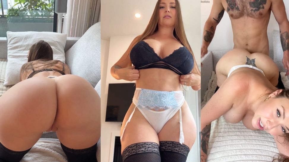 Ava Nicks Hot Doggy Fuck Creampie In Stockings