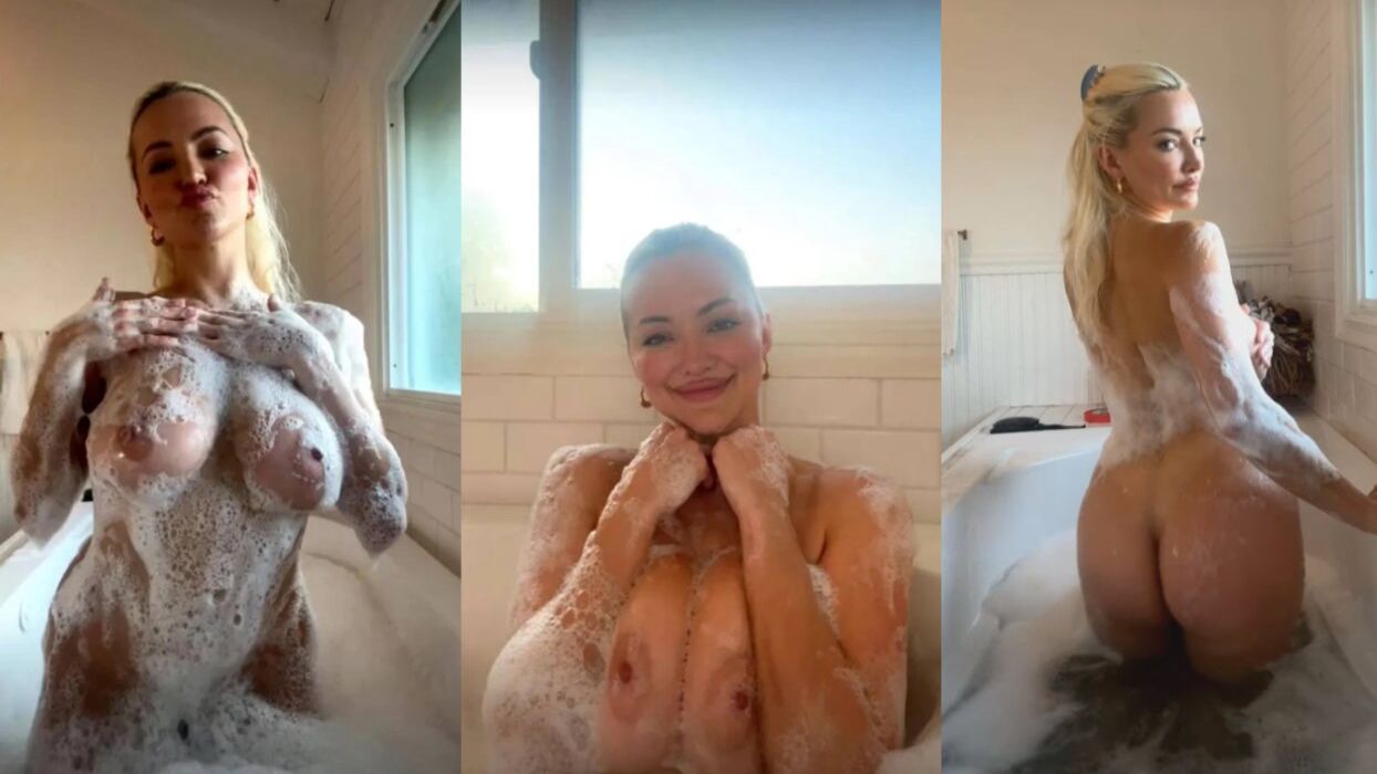 Lindsey Pelas Nude Bathtub Live