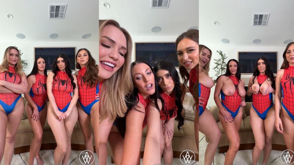 Angela White, Riley Reid, Mia Malkova And Violet Myers Spider JOI