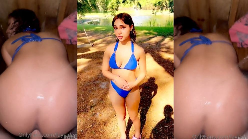 Layladeline Doggy Fuck In Outdoor Shower