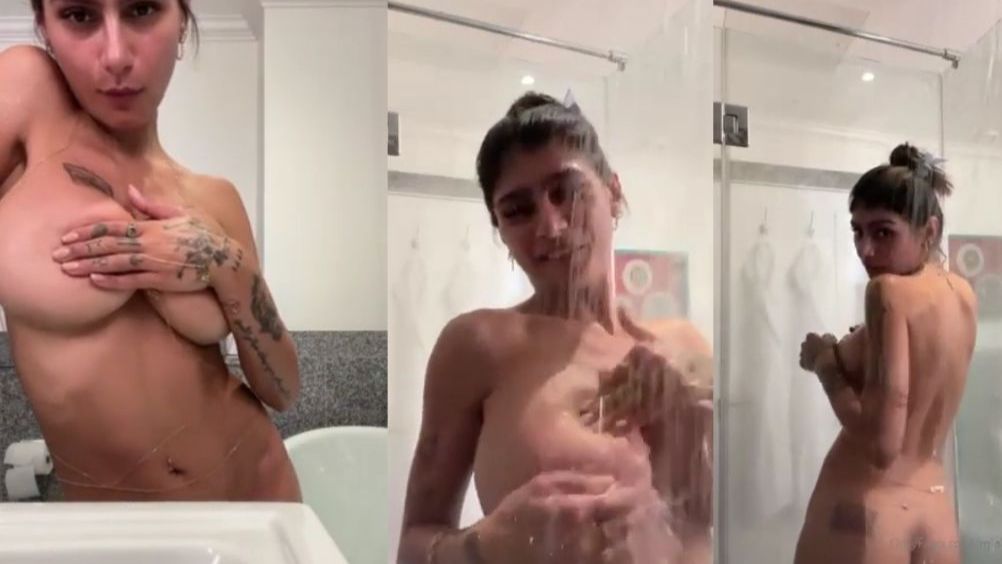 Mia Khalifa Washing In The Shower