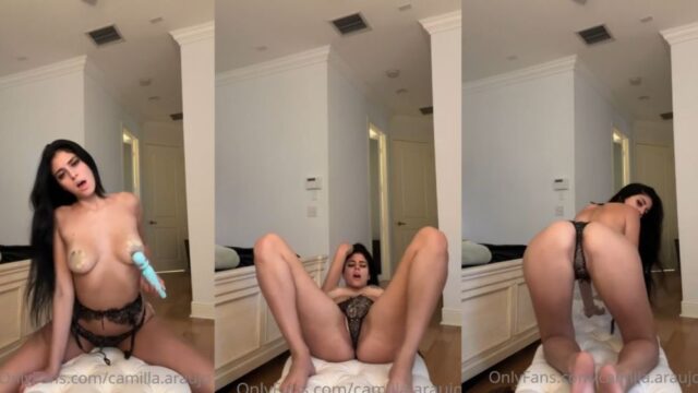 Camilla Araujo Enjoys Herself In Black Lingerie