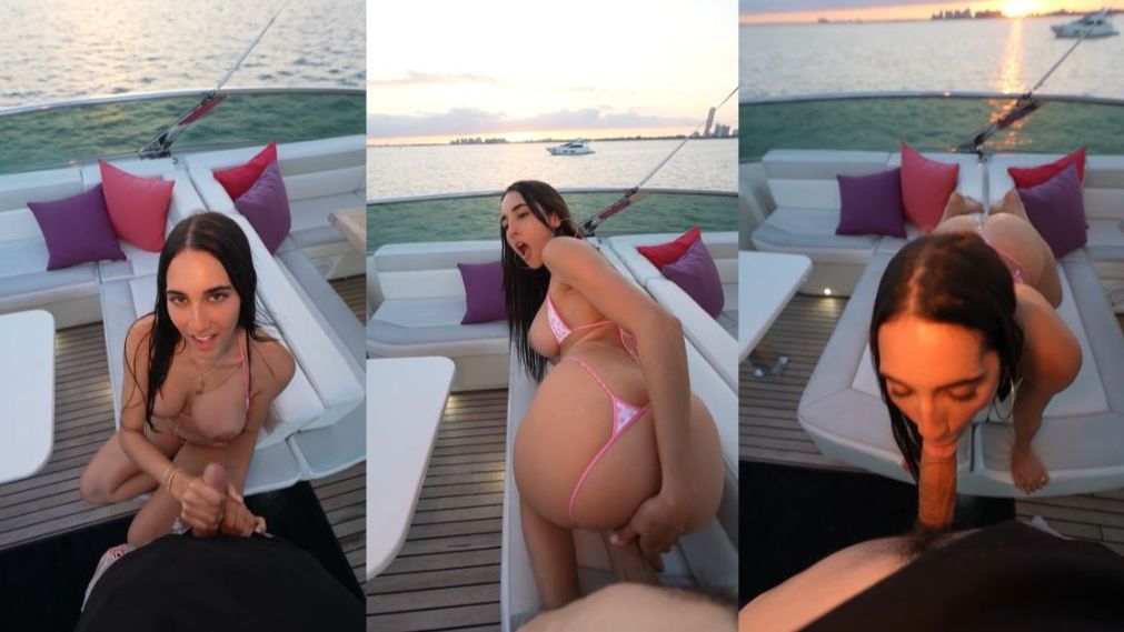 Izzy Green POV Outdoor Boat Blowjob And Sextape